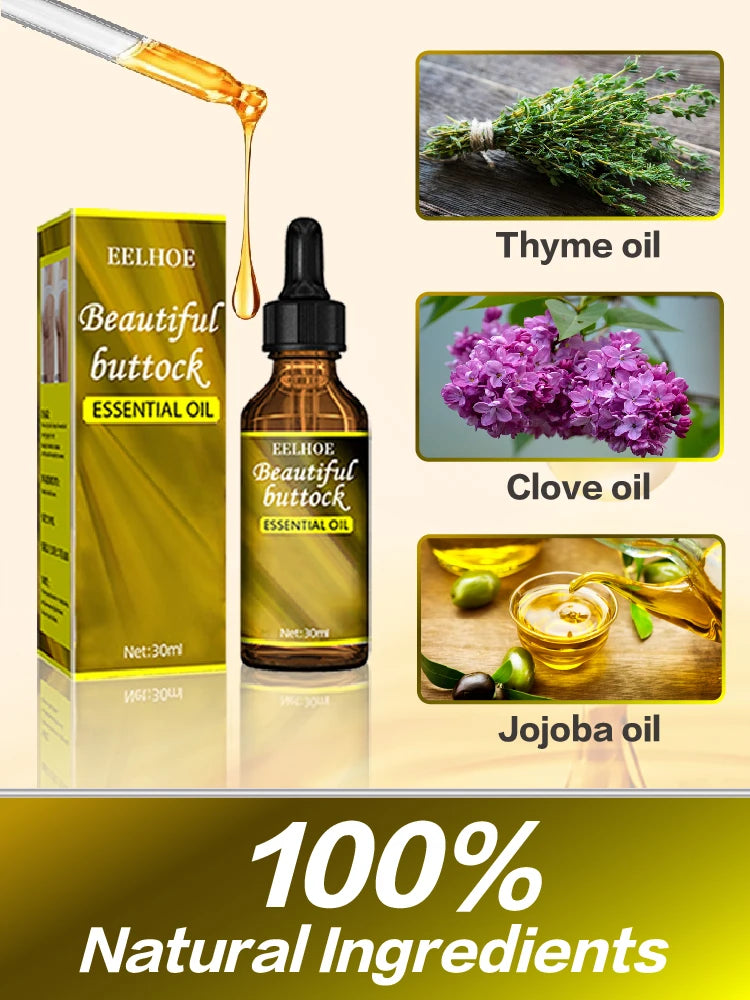 Buttocks oil Enlarge buttocks Make them fuller Rounder More upright Shape