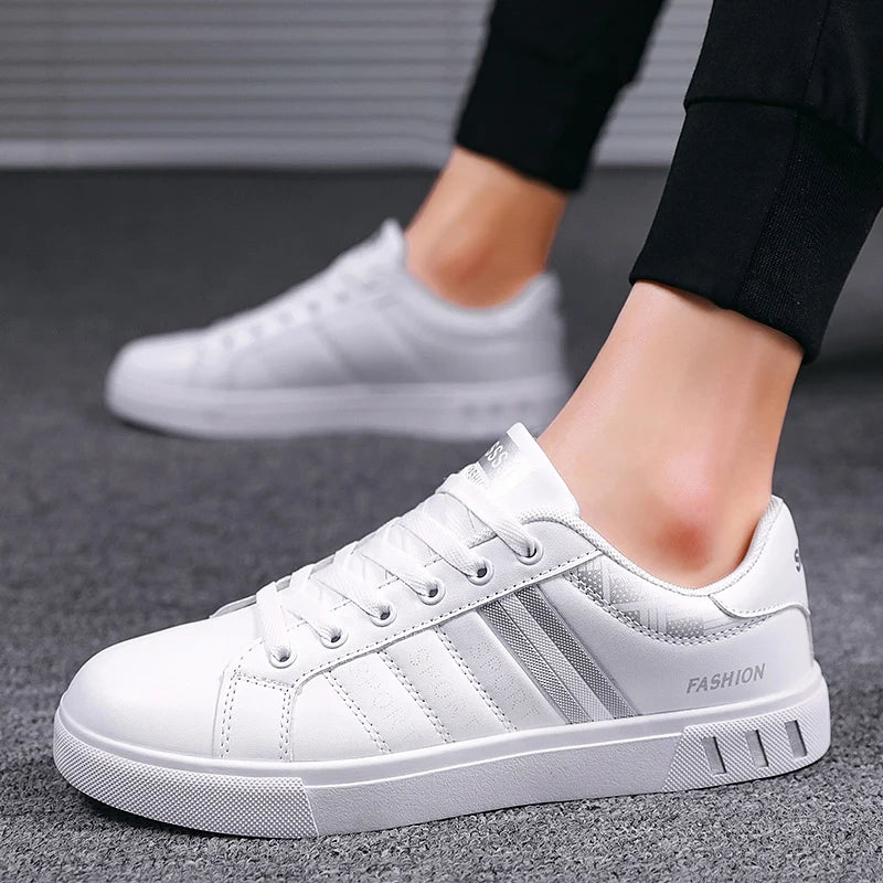 Summer Men Casual Shoes Leather Fashion Breathable Sneakers Men Luxury Brand Mens Designer Trainers Walking Shoes Zapatos Hombre