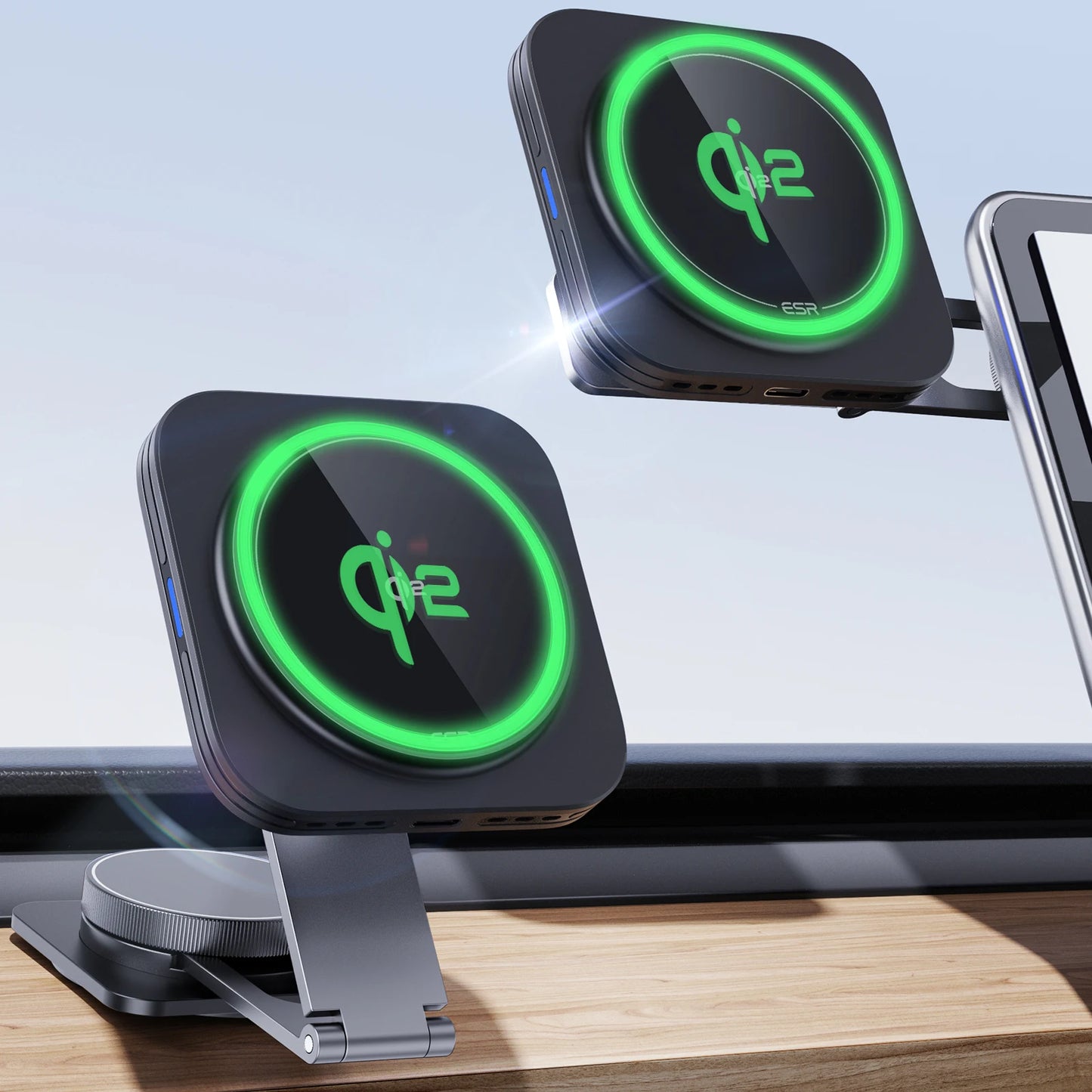 ESR for MagSafe Car Mount Charger 15W Qi2-Certified Wireless Car Charger for iPhone 16/15/14/13/12 Fast Charging Car Accessories