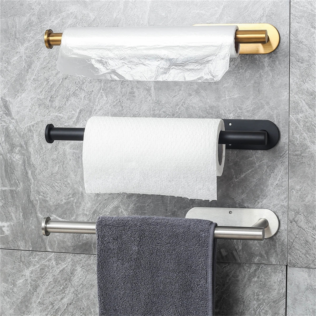 ✨ Adhesive Paper Towel Holder | Kitchen & Bathroom Organizer ✨