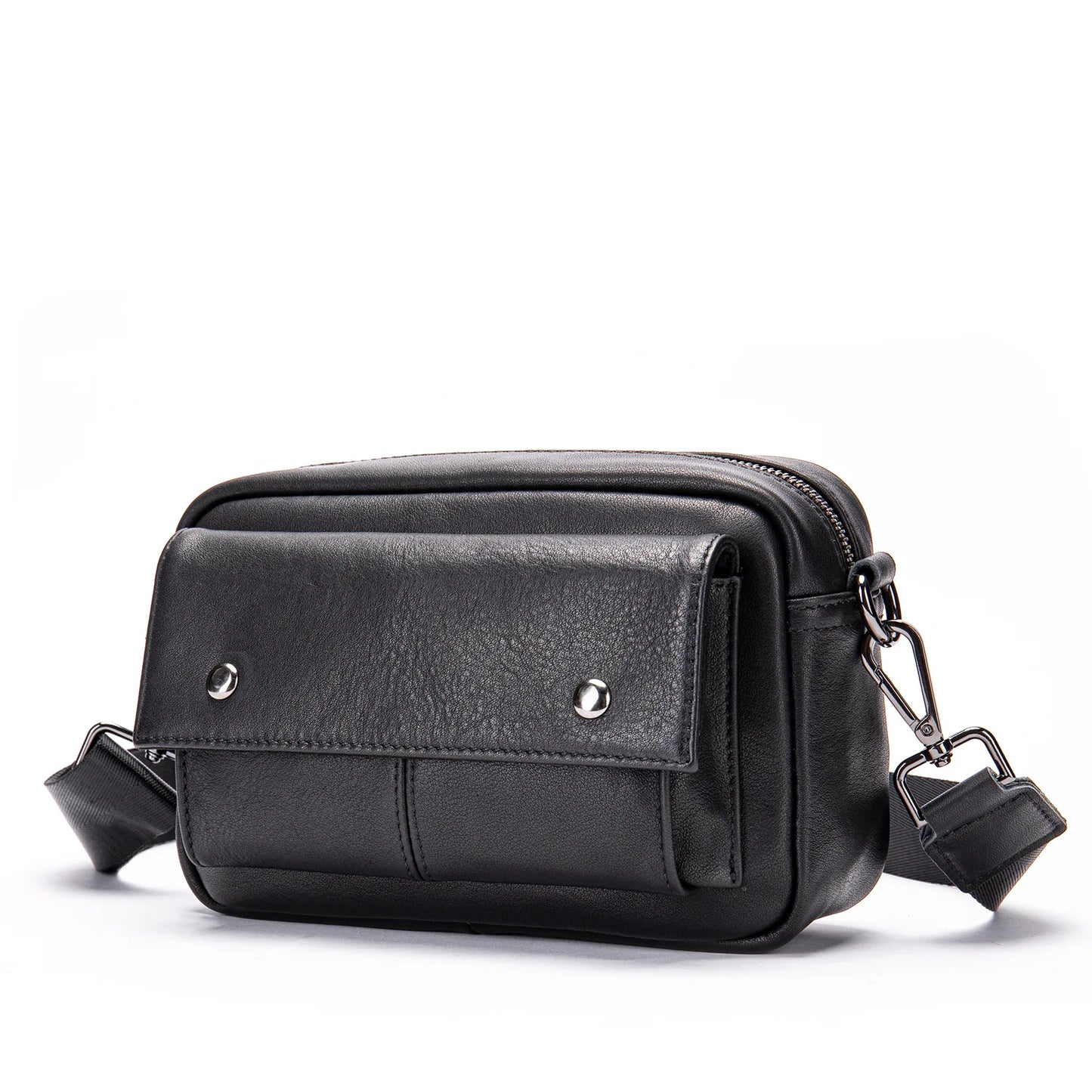 New men's crossbody bag, versatile and universal single-shoulder bag, large-capacity genuine leather fashionable crossbody bag