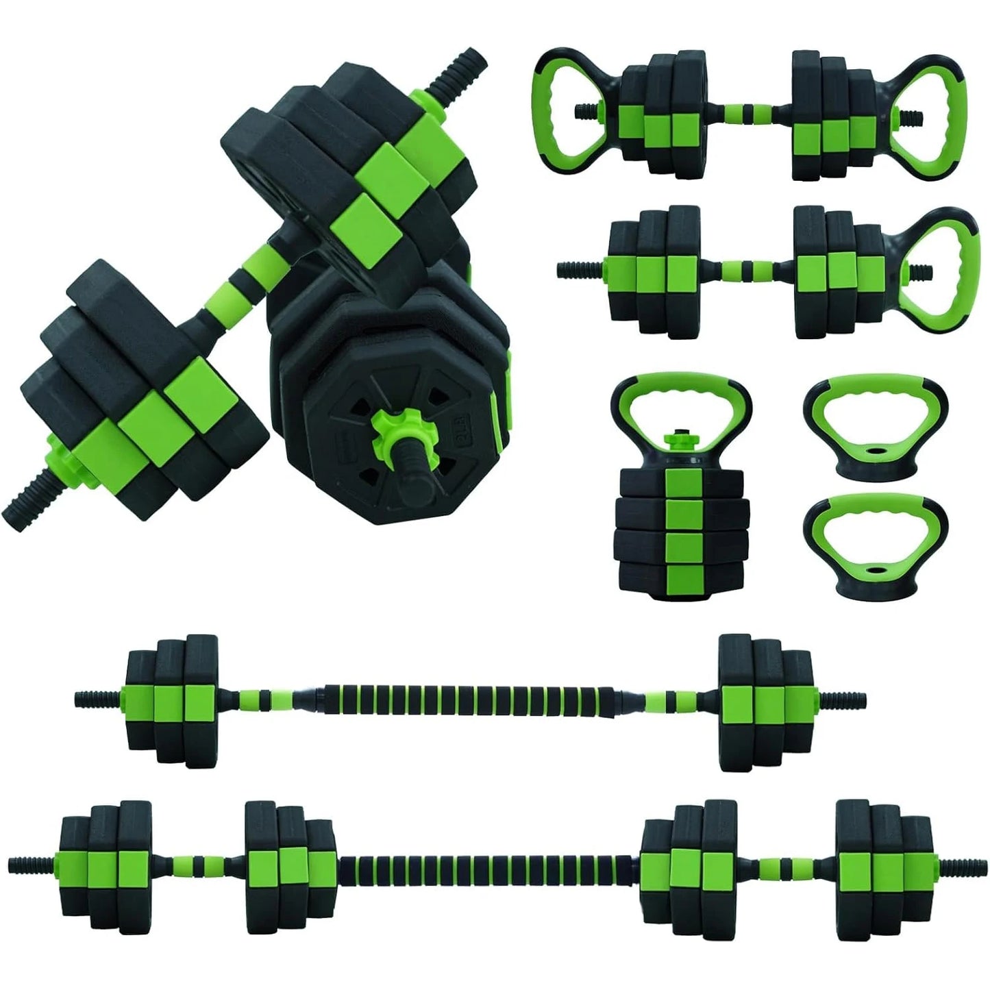 66lbs/88lbs Weight 4 in 1 Adjustable Kettlebell Set Dumbbell Set Used as Kettlebells Barbell Push up Stand for GYM Home