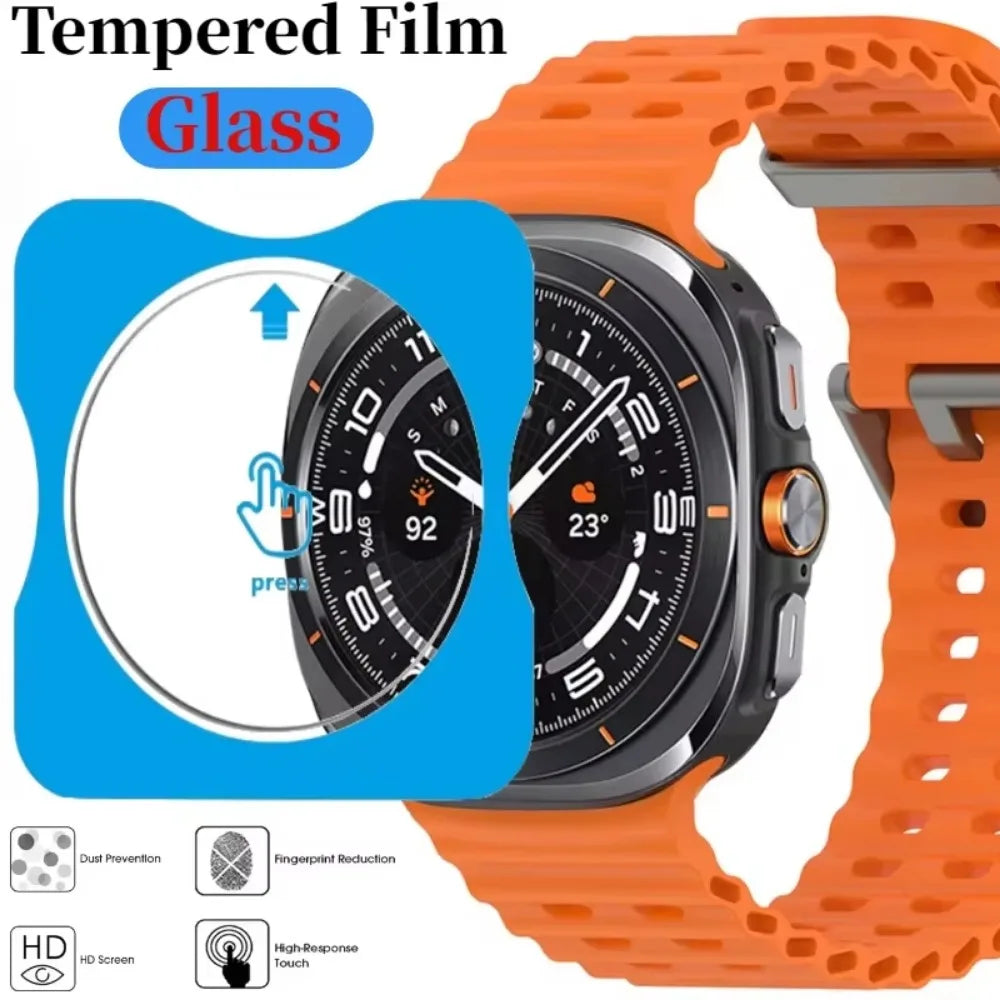 Quick Pasting Screen Film for Samsung Galaxy Watch Ultra 47mm Glass Protective Film Watch 8 7 6 5 4 40mm 44mm 8/6/4 Classic 46mm