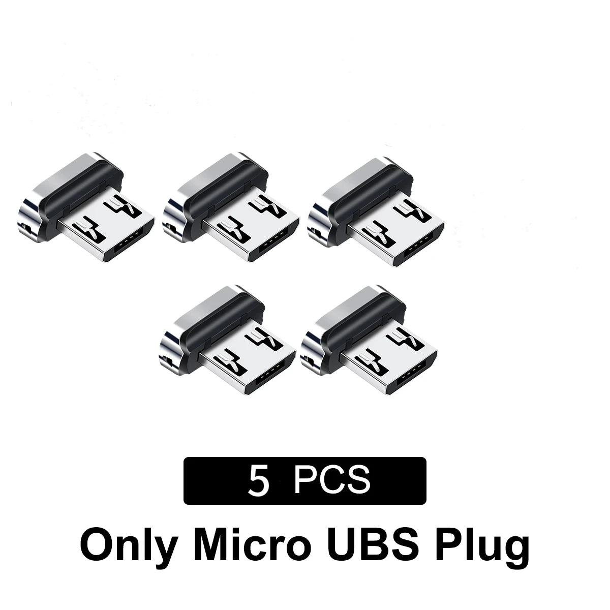 5/10Pcs Magnetic Phone Cable Adapter Magnetic Connector Tip Heads 360 Rotating Strong Magnetic Plug for Micro USB Android Device
