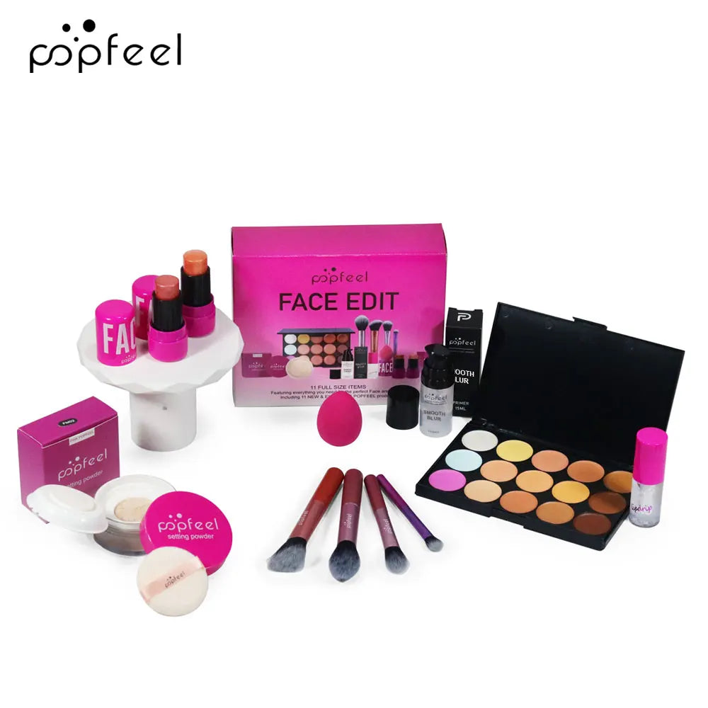 ⨠POPFEEL 11-Piece All-in-One Makeup Kit | Concealer, Essentials & More â¨