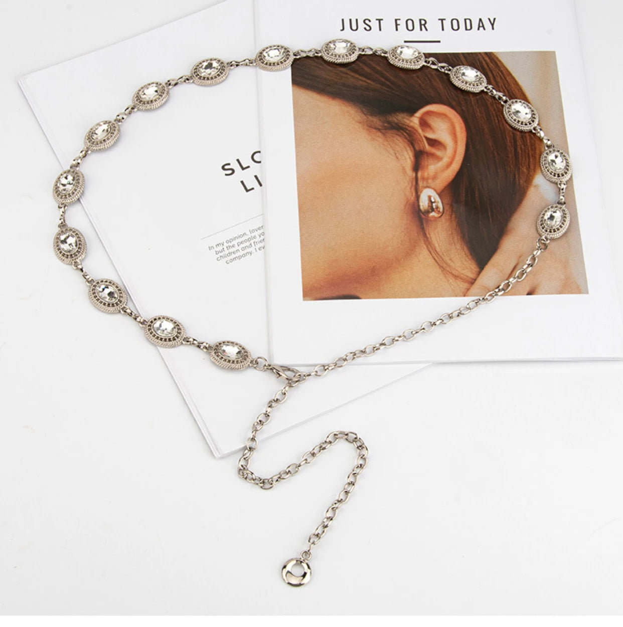 Hot-selling luxury style retro metal mesh waist chain for women, high-end chain, fashionable and versatile belt for women