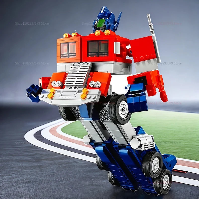 1508PCS Robot Truck Building Blocks Set Creative 2-in-1 Technical Transformation Model Compatible with 10302 Kits Kids Adults