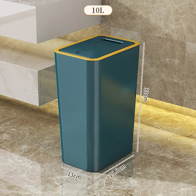 ποΈ 10L Odor-Proof Trash Can | One-Touch & Space-Saving ποΈ