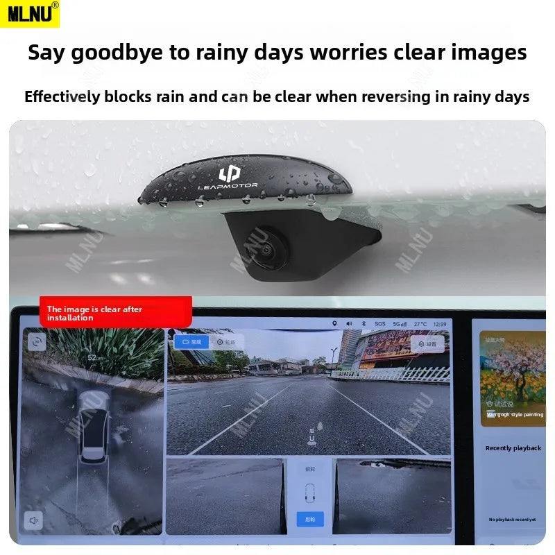 Accessories For LEAPMOTOR C10 2025/2024 car reverse camera cover Premium ABS, Waterproof Sunproof & Long-Lasting,2022-2023