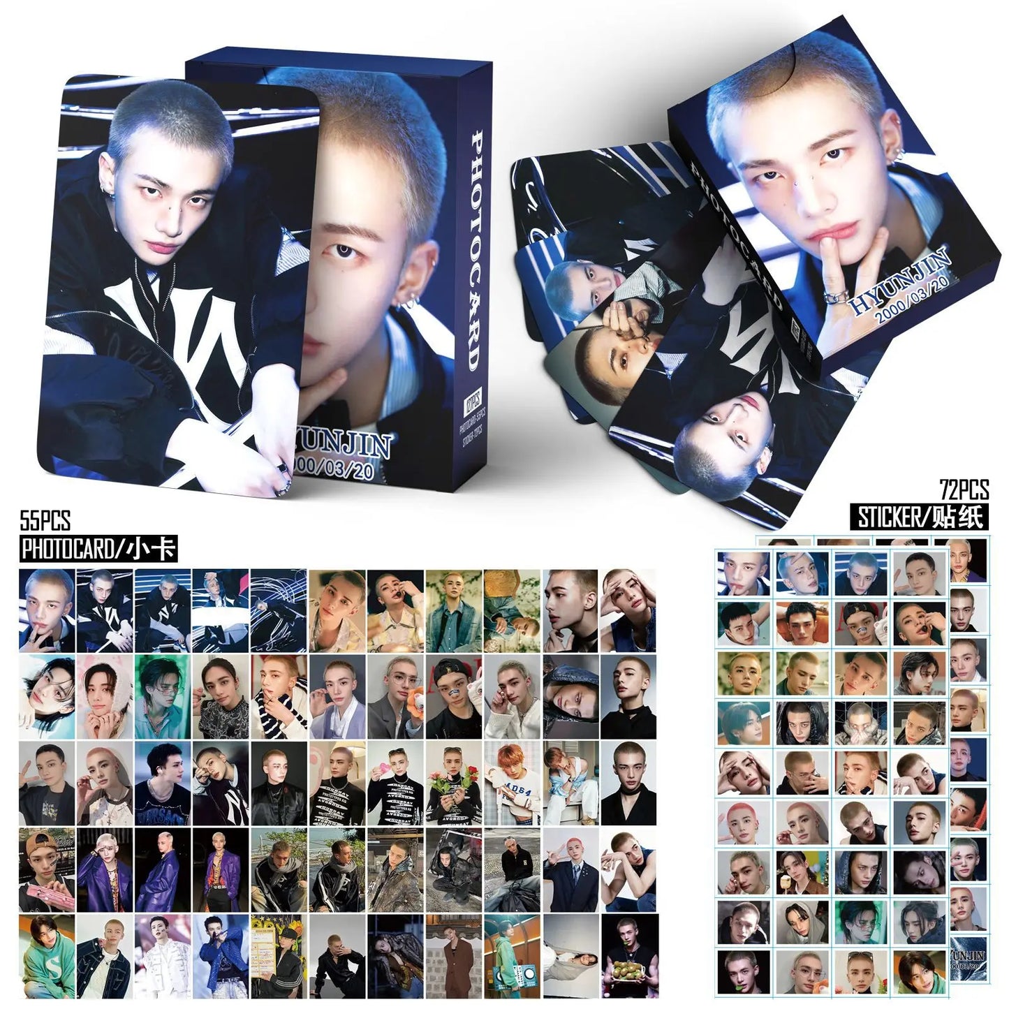 127pcs New Album KARMA HOP Photo Card Photocards Stickers Kpop Merch Lomo Cards Set Fans Collection Cards Gift