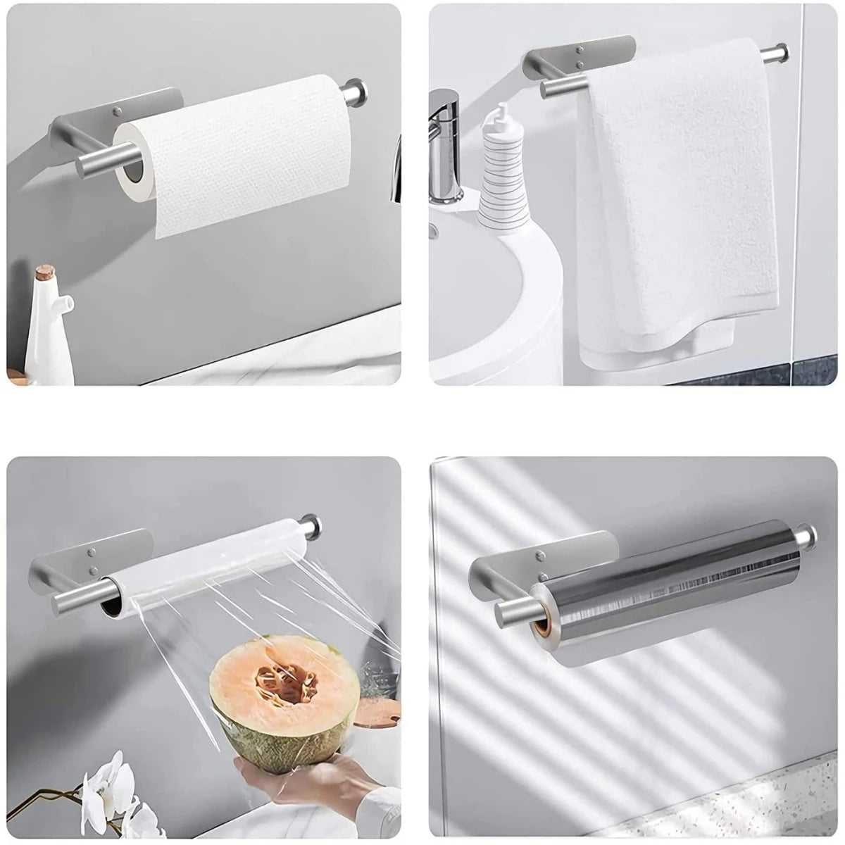✨ Adhesive Paper Towel Holder | Kitchen & Bathroom Organizer ✨