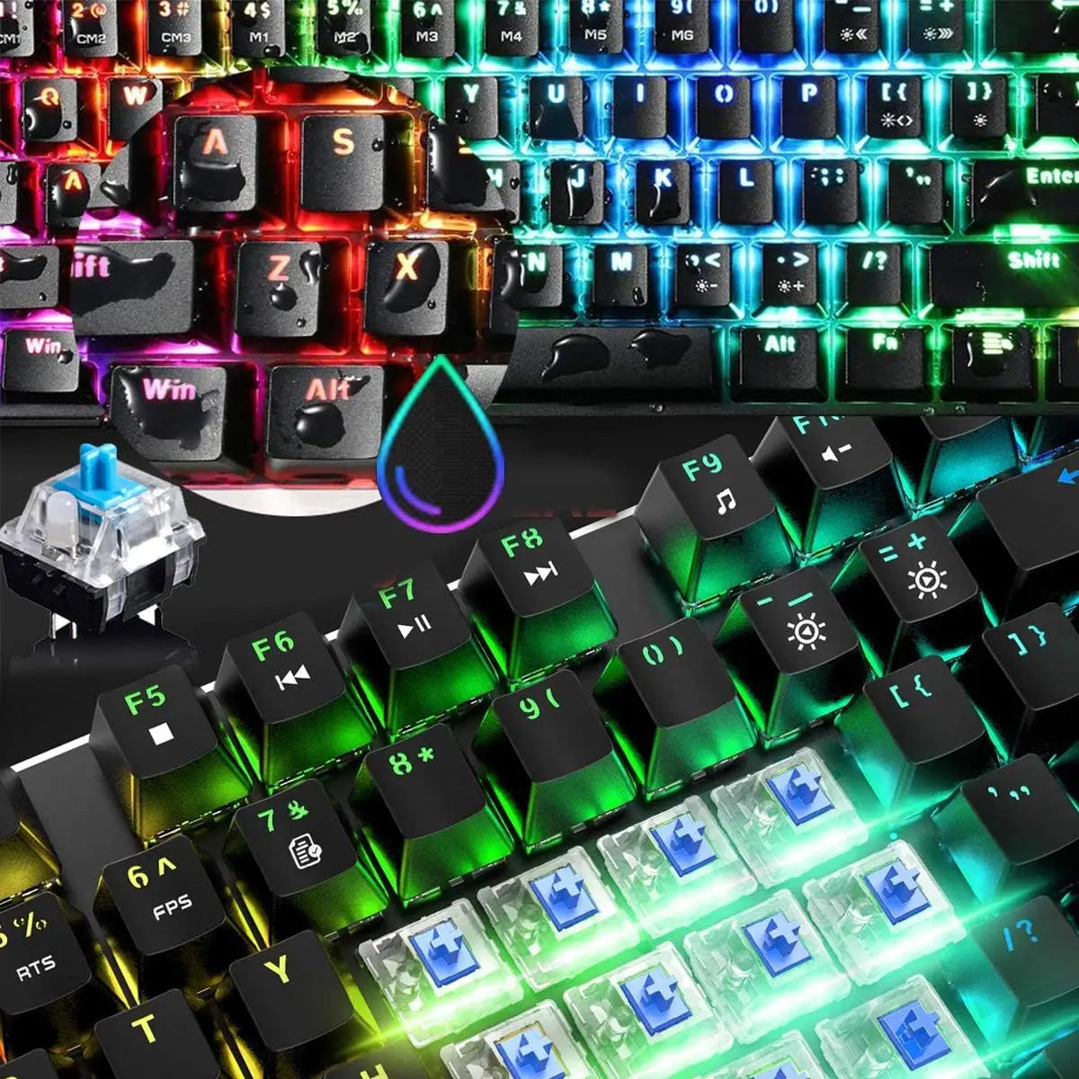 ⌨️ MAMBASNAKE MK14 Gaming Keyboard – Wired, RGB & Buy 2 Get 1 Free! ⌨️