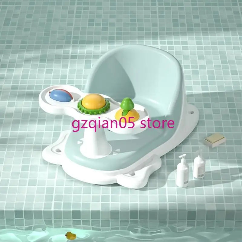 N7ME Bathtub Seats Baby Bath Seats with Bottom Suction Cups for Baby 6 Months & Up Provides Backrest Support Bathtub Seats
