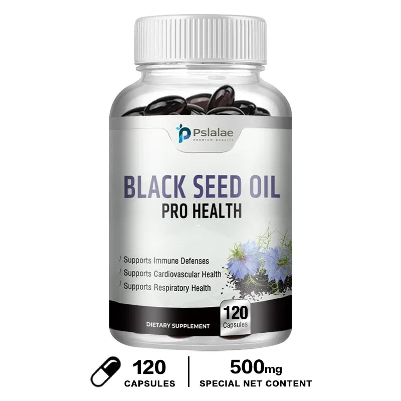 Organic Black Seed Oil Supplement - Supports Immune System, Respiratory Health