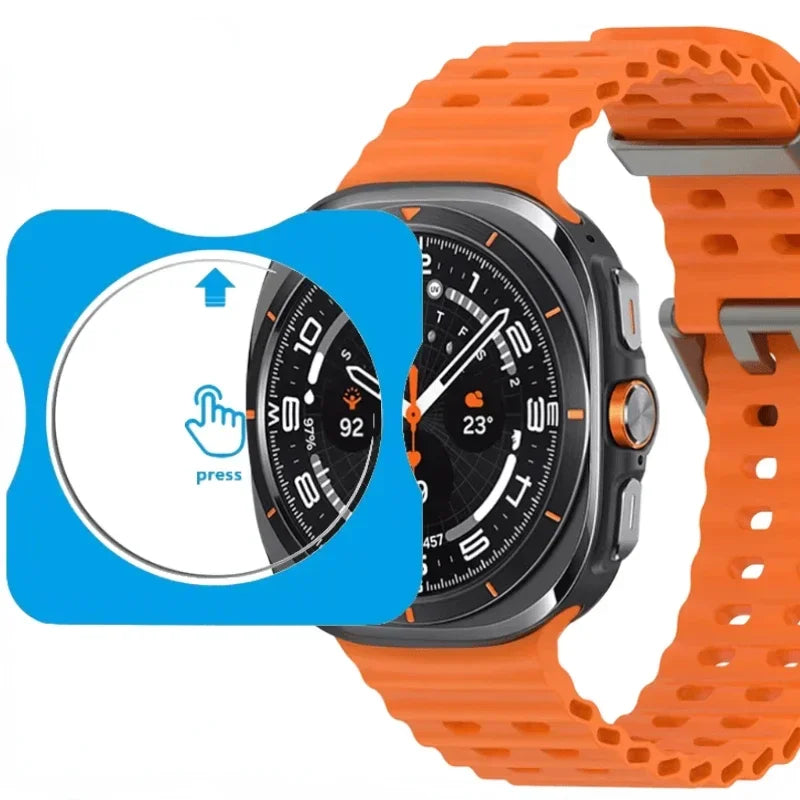 Quick Pasting Screen Film for Samsung Galaxy Watch Ultra 47mm Glass Protective Film Watch 8 7 6 5 4 40mm 44mm 8/6/4 Classic 46mm