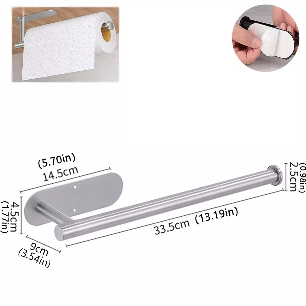 ✨ Adhesive Paper Towel Holder | Kitchen & Bathroom Organizer ✨
