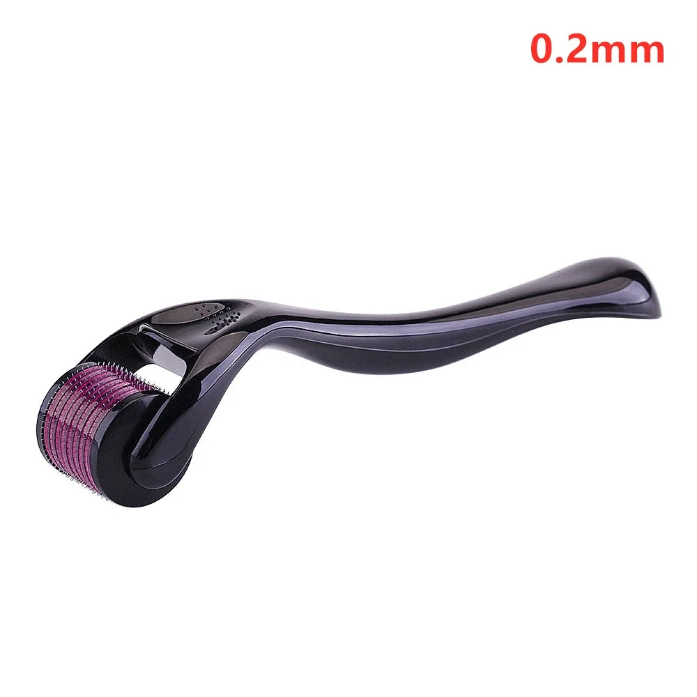 Derma Roller for Facial Body Hair Growth,540 Needles, Micro Face Roll Tool, Skin Beard, 0.2mm, 0.25mm, 0.3mm