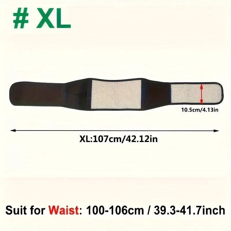 ✨ Adjustable Magnetic Therapy Waist Belt | Self-Heating Back Support ✨