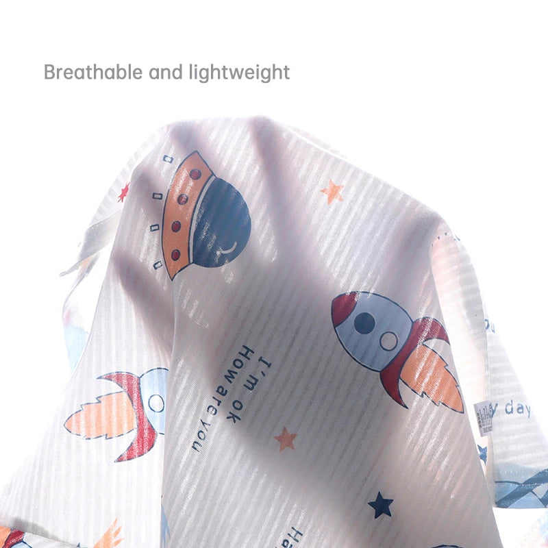 Popular in SummCottonSafe Baby Children Clothes Set Cute Cartoon Short Sleeve Home Pajama Set Sleepwear Soft Breathable