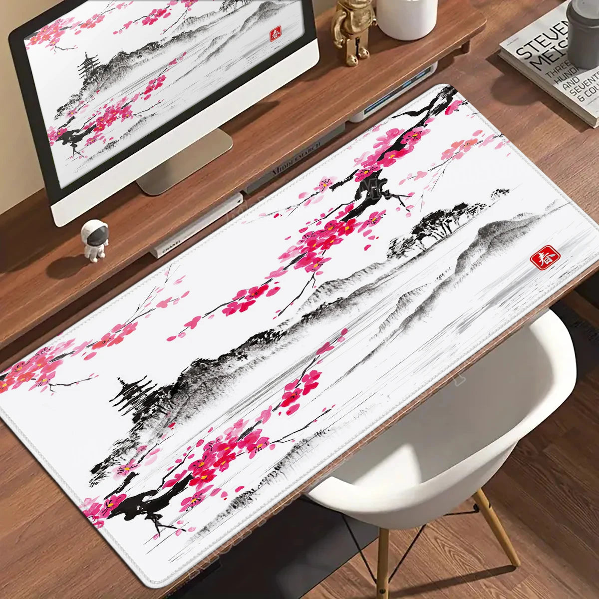 Sakura Japanese Cherry Blossom Mouse Pad Gaming XXL Home Extended Mousepad Large Keyboard pad Office accessories Laptop Mice Pad