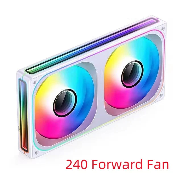JONSBO ZB-120/240/360 Computer Case Fan 12CM 5V ARGB 120mm Monolithic Structure Water-Cooled Fan PWM Forward/Reverse Fan Kits