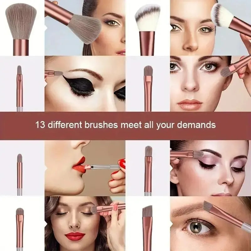 ✨ Professional Makeup Brush Set | Soft & Fluffy Kabuki, Foundation & Eyeshadow Brushes ✨