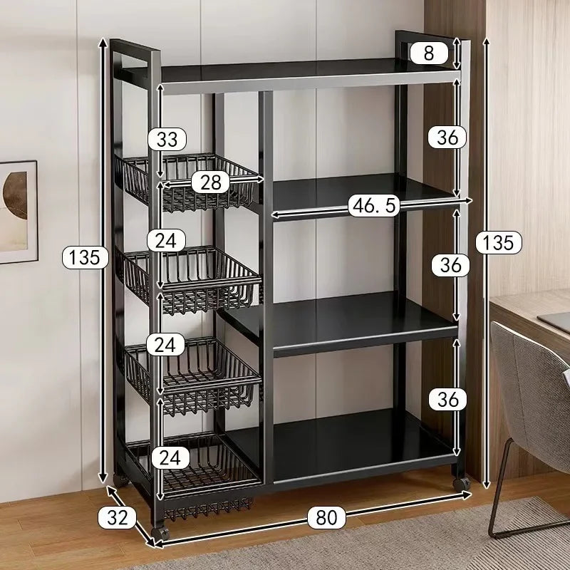 Extra Thick and Super Thick Fruit and Vegetable Storage Rack, Home Basket Storage Rack, Kitchen Storage Rack, Storages Racks