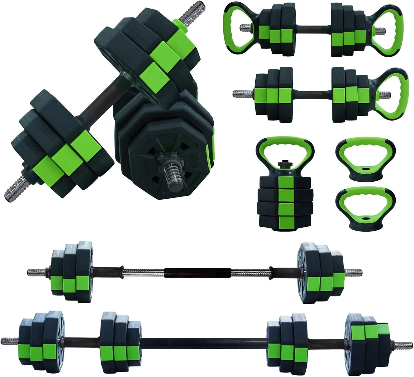 66lbs/88lbs Weight 4 in 1 Adjustable Kettlebell Set Dumbbell Set Used as Kettlebells Barbell Push up Stand for GYM Home