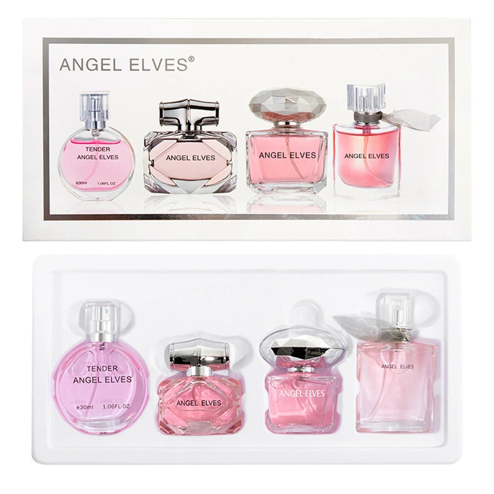 ✨ Women’s Perfume Gift Set – 4 Pcs | Long-Lasting Floral & Fruity Scents ✨
