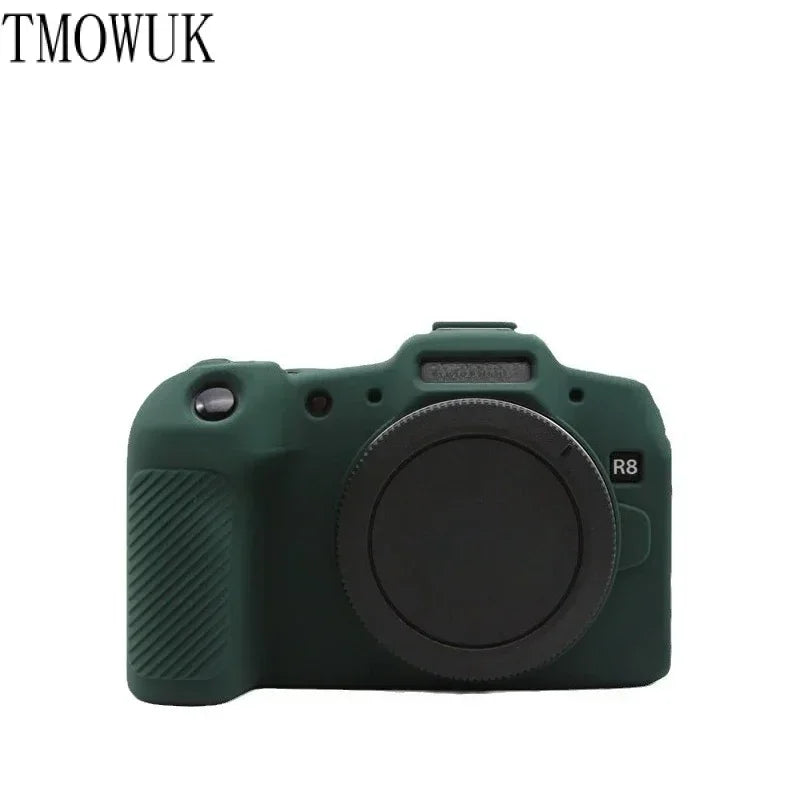For Canon EOS R8 Camera Silicone Cover Anti-slip Grip Soft Protective Case Dustproof Anti-fall Portable Camera Bag