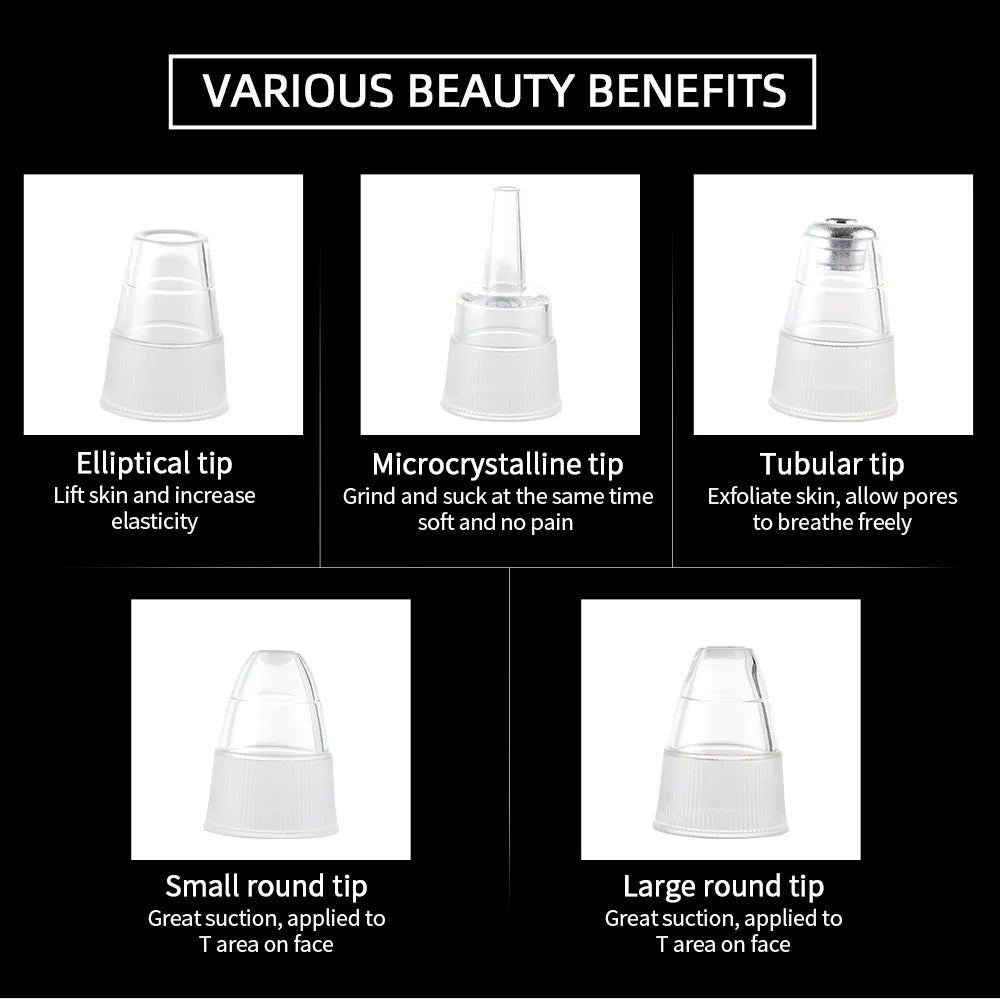 Vacuum Nose Blackhead Remover Face Cleansing Beauty Machine Facial Suction Cleaner Pimple Dead Skin Remover Extractor Skin Care