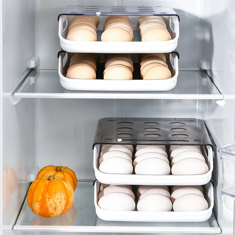 π₯ Stackable Egg Storage Box | Multi-Layer Refrigerator Organizer π₯