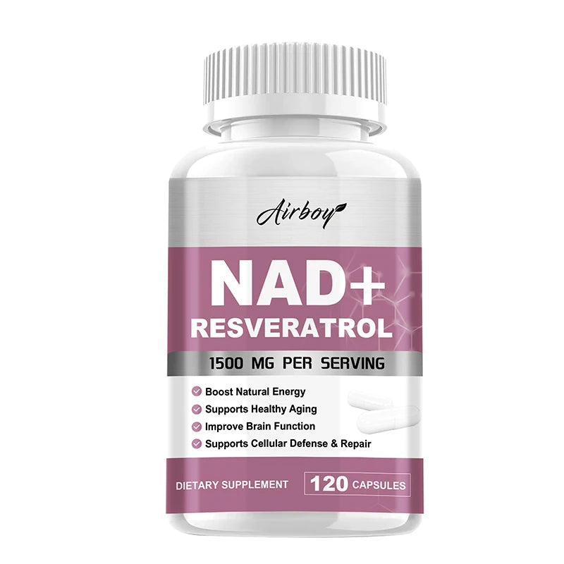 NAD + Resveratrol - Anti-Aging Cell Booster,NAD+ Booster, Nicotinamide Riboside Alternative, Natural Energy & Cellular Health