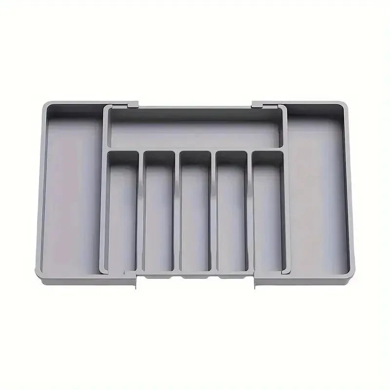 Expandable Utensil Tray Storage Box Home Kitchen Diningware Organizer PP Material Jewelry Accessories Packaging Display