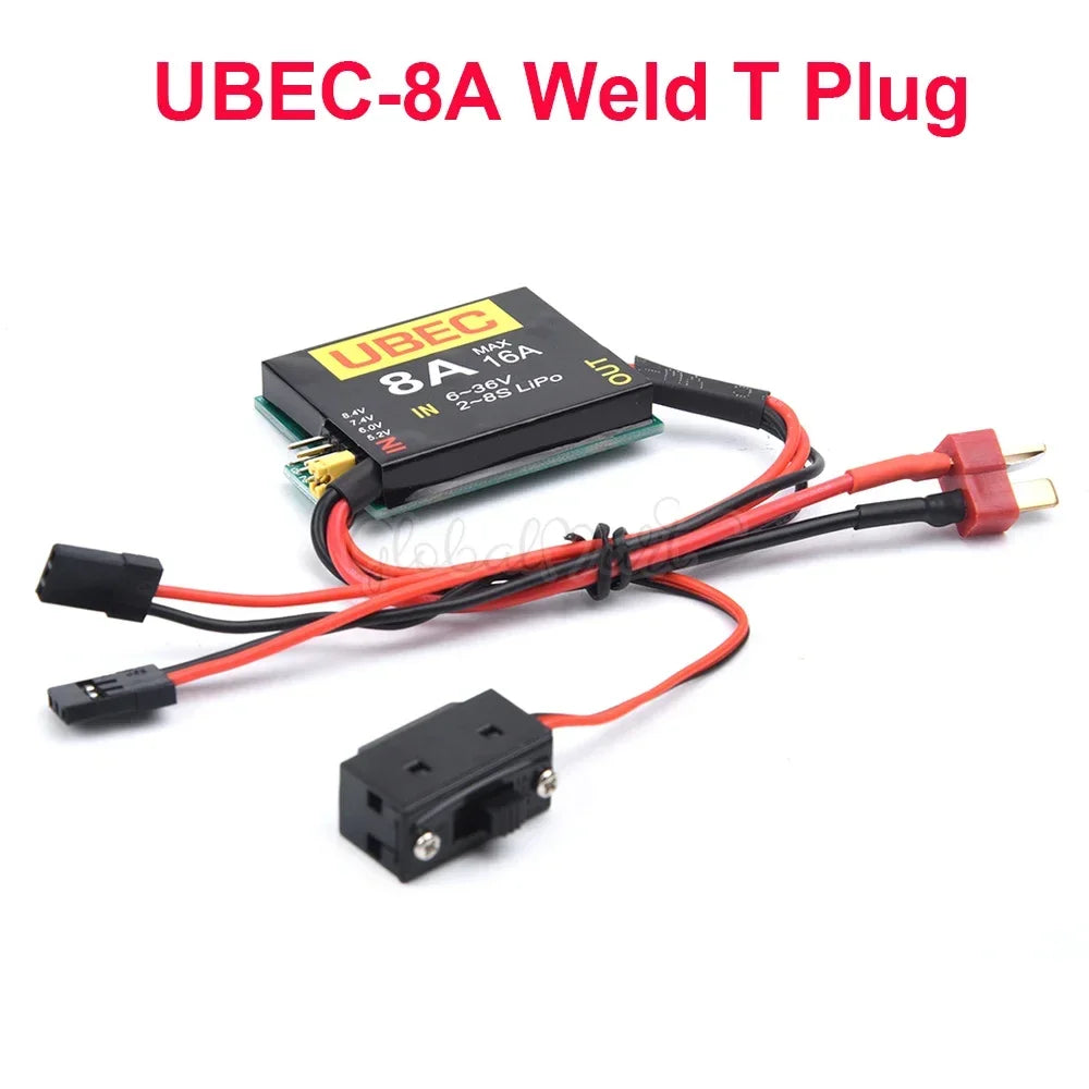 AANEW 2S-6S 6-36V UBEC 8A BEC & DUAL UBEC 8A+4A 5.2/6.0/7.4V/8.4V Servo Separate Power Supply RC Car Fix-Wing Airplane Robot Arm