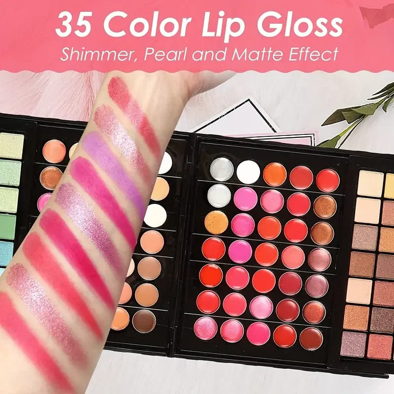 ✨ 177-Color All-in-One Makeup Kit | Eyeshadow, Blush, Lip Gloss & More ✨