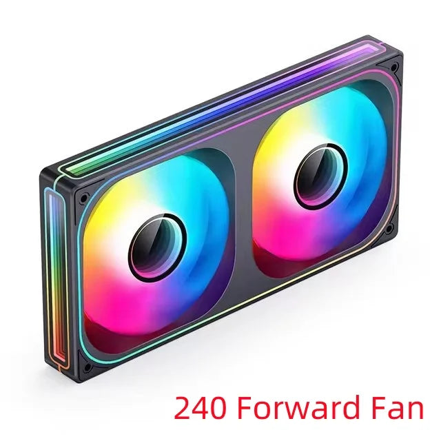 JONSBO ZB-120/240/360 Computer Case Fan 12CM 5V ARGB 120mm Monolithic Structure Water-Cooled Fan PWM Forward/Reverse Fan Kits