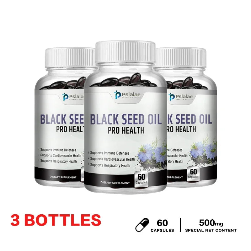 Organic Black Seed Oil Supplement - Supports Immune System, Respiratory Health