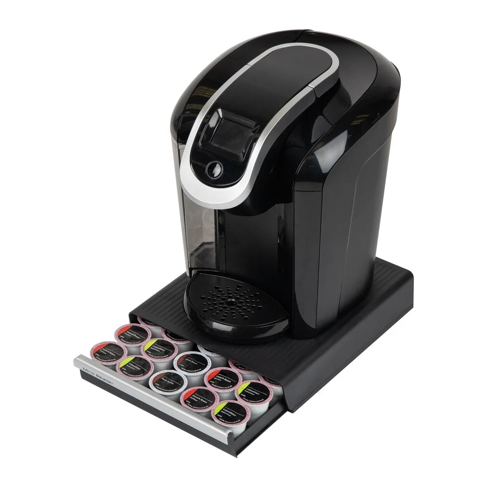Single Serve Coffee Pod Drawer Organizer Space Saving Coffee Station 30 Pods Easy Maintenance Compact Durable Coffee Brewer Base