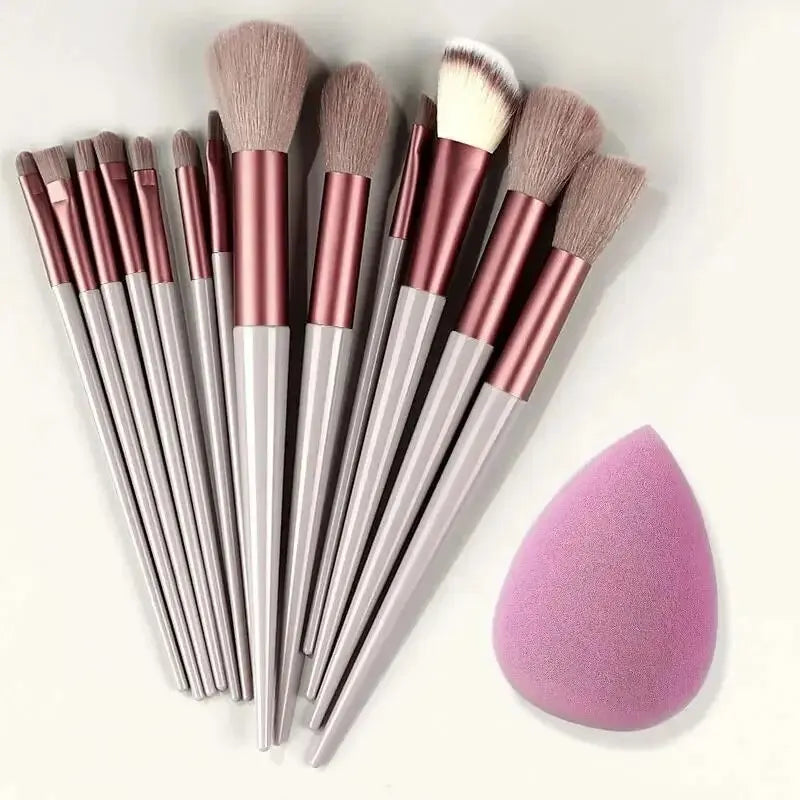 ✨ Professional Makeup Brush Set | Soft & Fluffy Kabuki, Foundation & Eyeshadow Brushes ✨