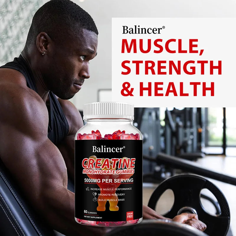 πͺ Creatine Monohydrate Gummies | Pre/Post Workout Energy & Muscle Support πͺ