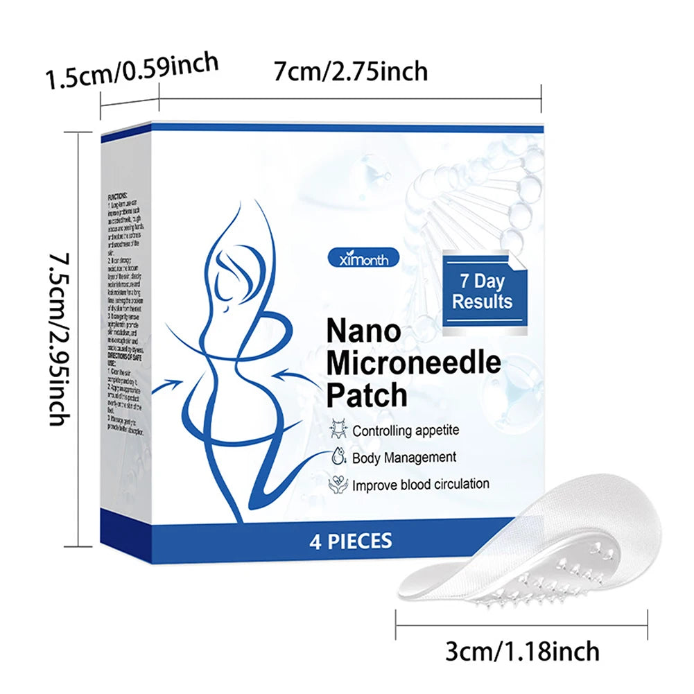 Easy Effective Body Slimming Patch SMGT-GLP-1 Nanos Micro Needle Plaster Painless Gentle Soothing Massage Patch For Fats Burning