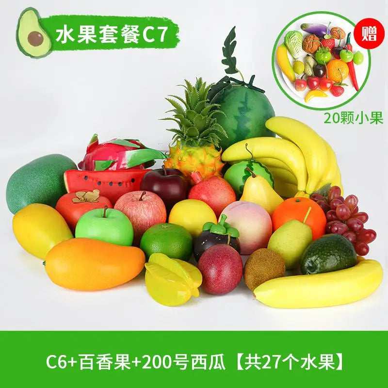 Artificial Decor Fruits Bubble Mini Simulation Fruit Apple Orange Lemon Set Crafts Festive Supplies Foam Fruit Model 38pc/set