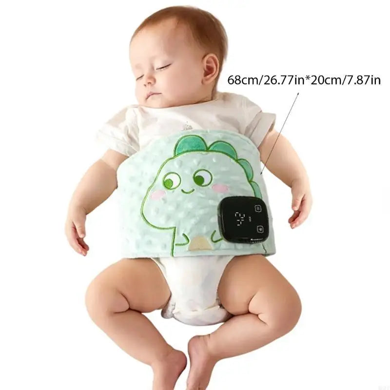 Cartoon Baby Bellyband Breathable Tummy Wrap Belt 7-Speed Vibration Adjustable