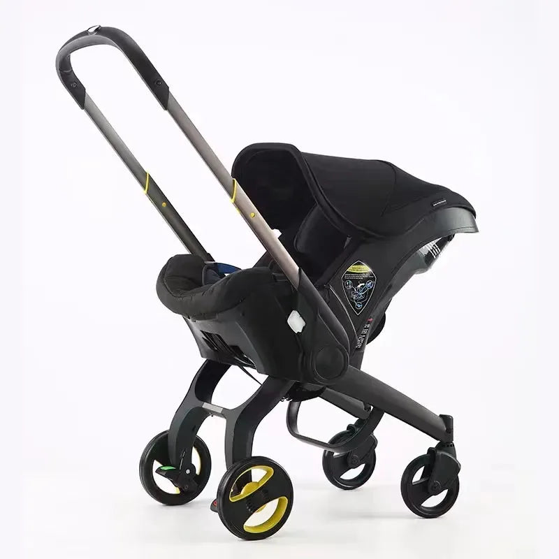 Compact Baby Stroller 4 in 1 Car Seat Stroller Lightweight Pushchair All in One Travel System for Newborns Travel Pram Doona