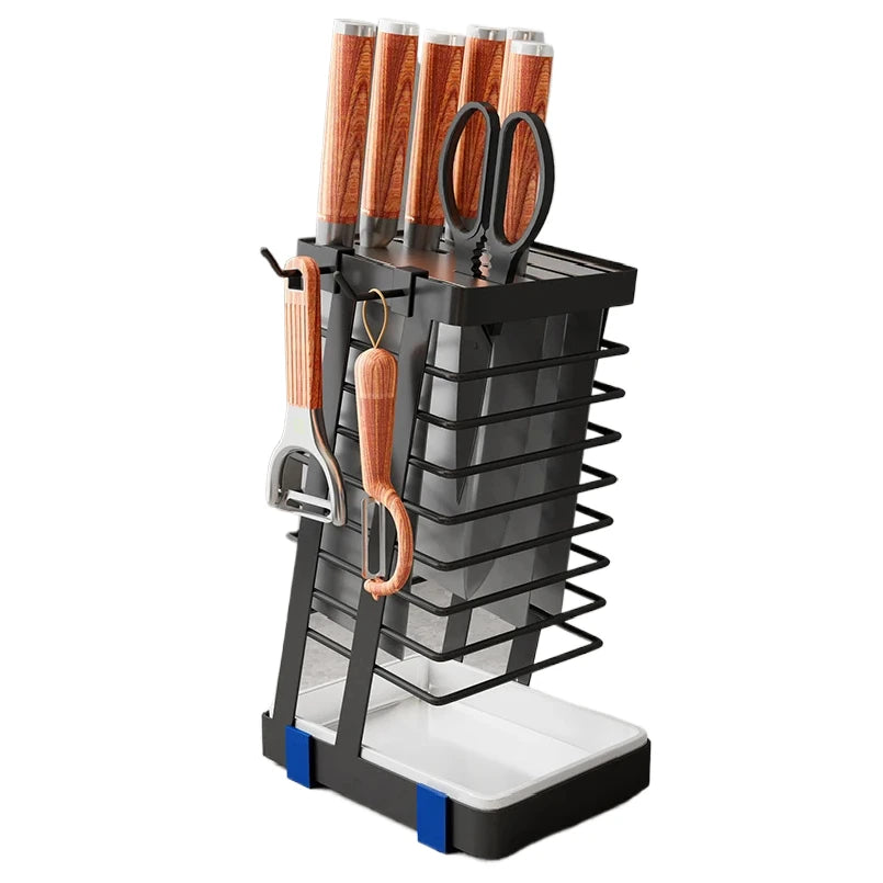 Stainl Steel 304 Knife Holder Kitchen Storage Ra Vegetable Cutter Drainage Home Use Knife Stand Organizer elf