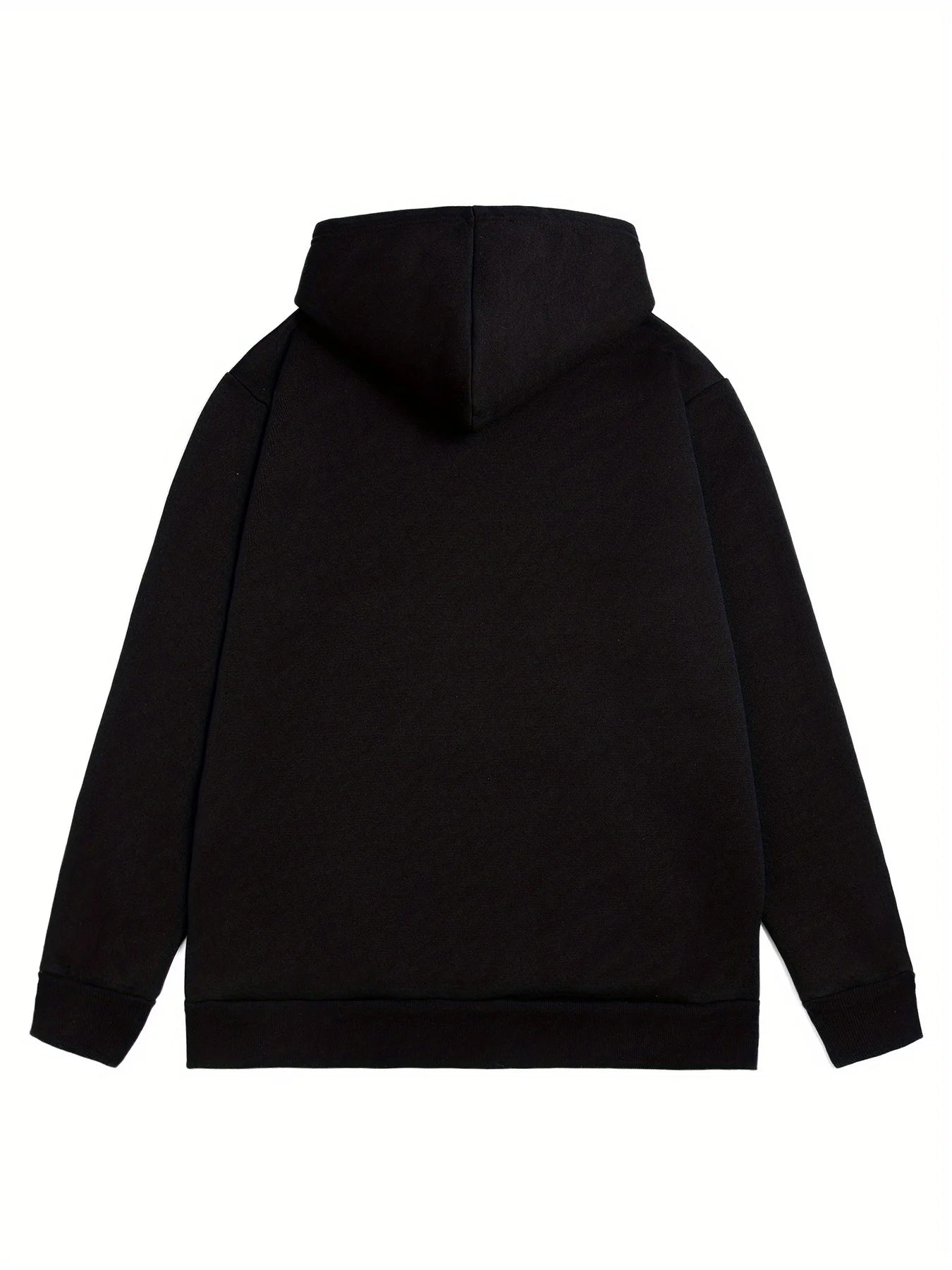 Men's autumn and winter casual fashion loose plus size Boston 1997 print fleece warm long sleeved hooded sweatshirt pullover