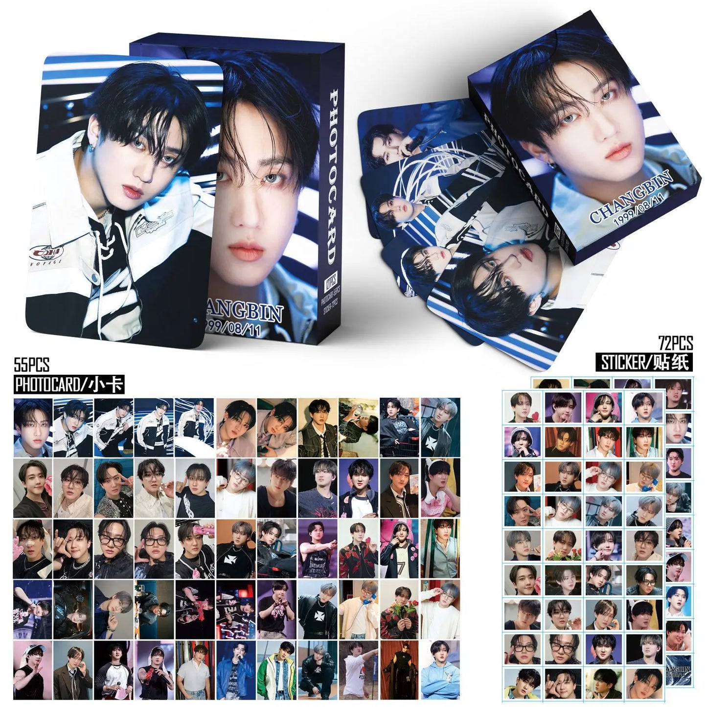 127pcs New Album KARMA HOP Photo Card Photocards Stickers Kpop Merch Lomo Cards Set Fans Collection Cards Gift