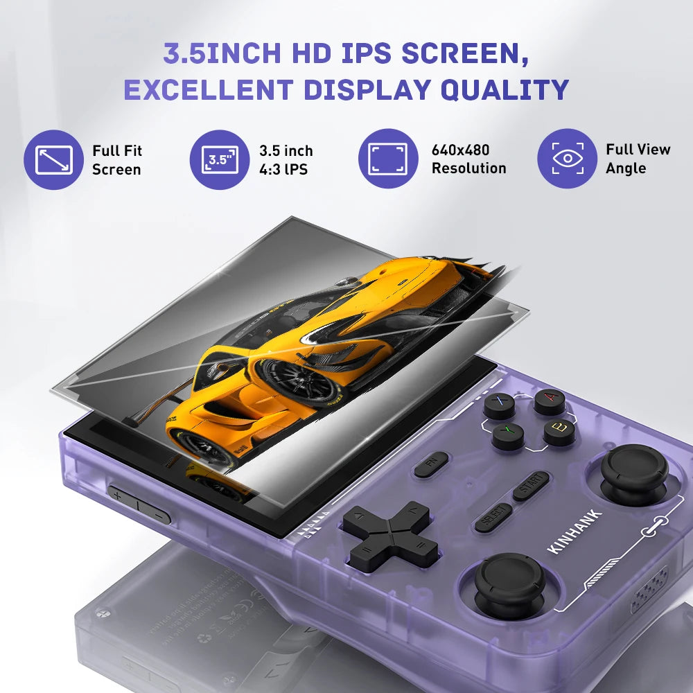 New K36 Retro Handheld Video Game Console 500nit 3.5 Inch IPS Screen 19000 Games Emulator for PS1/PSP/DC/N64/SS Gifts