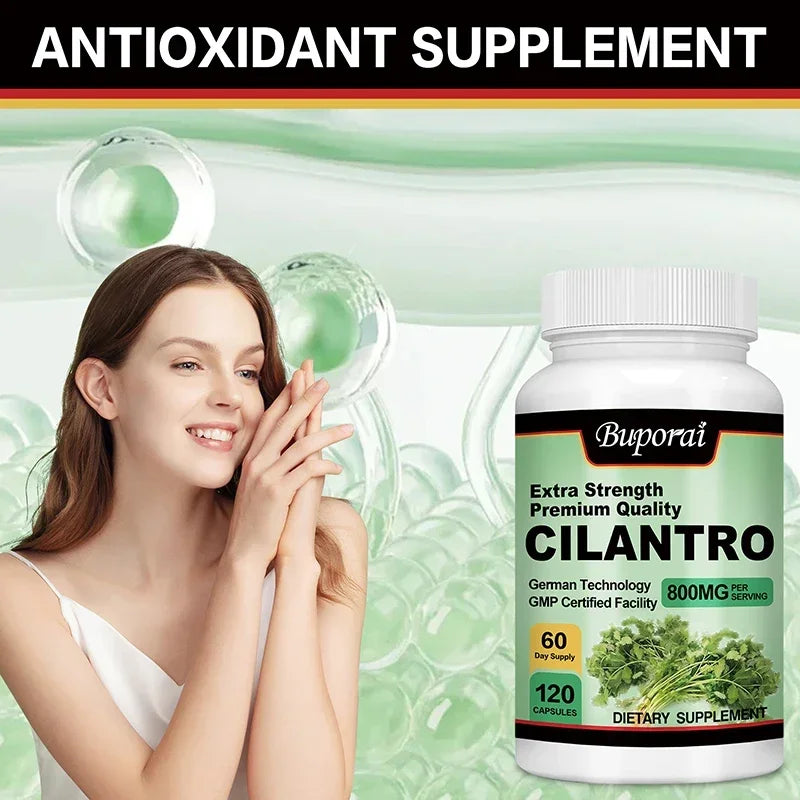 Cilantro Supplement - Rich Source of Antioxidants - Natural Cleansing & Detox Supplement